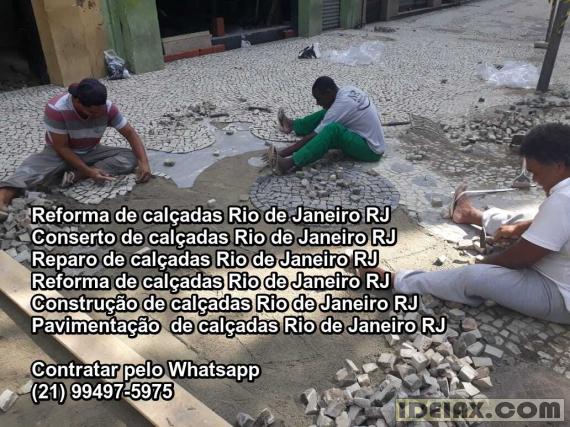 Assentamento de pedra portuguesa calceteiro profissional rj rio de janeiro