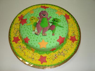 Bolo infantil do Barney